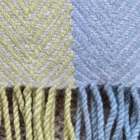 NWOT Charter Club Cashmere Scarf Blue Green - Picture 3 of 7